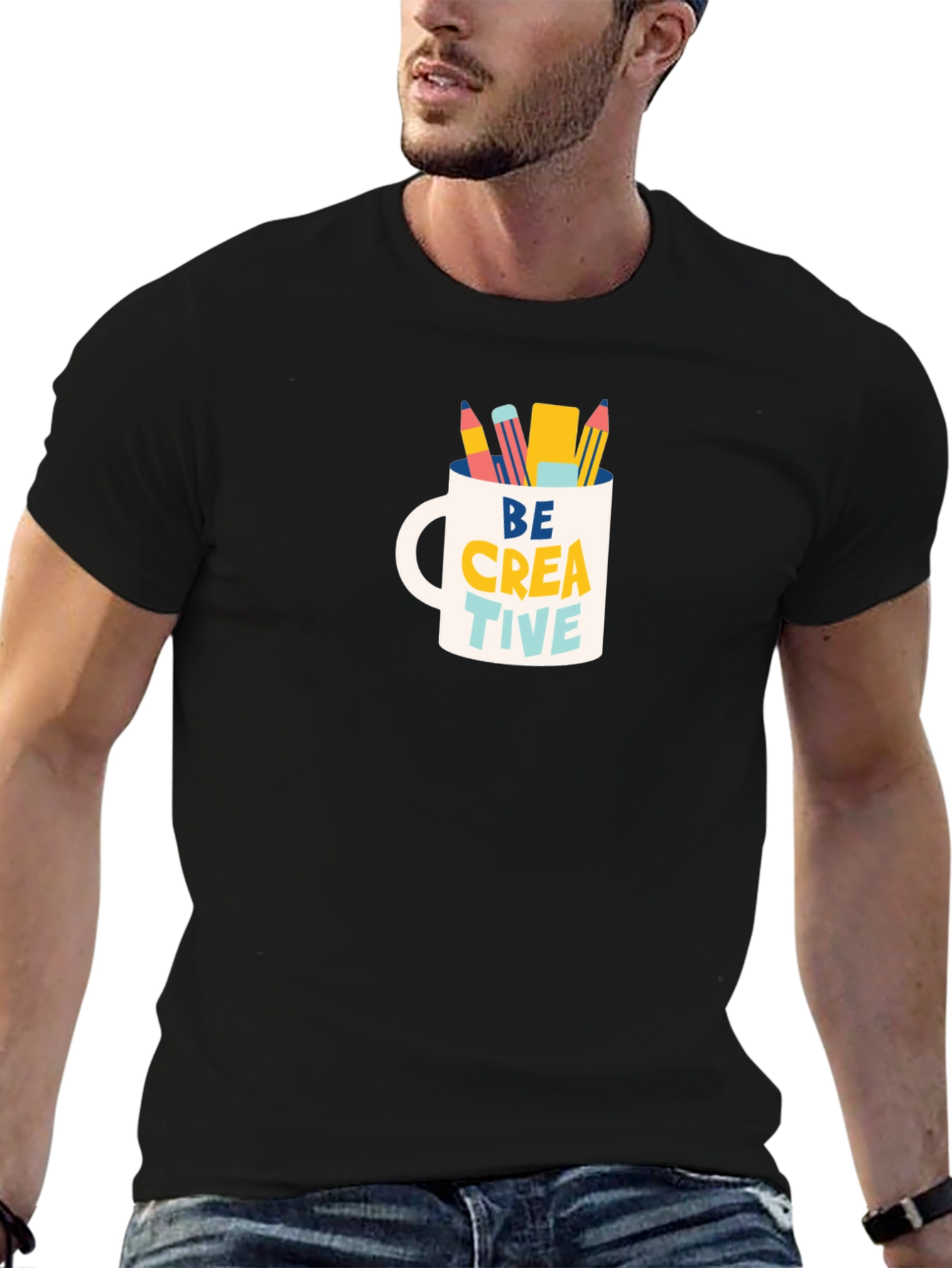Be Creative Mug Graphic T-Shirt - Artist Inspiration