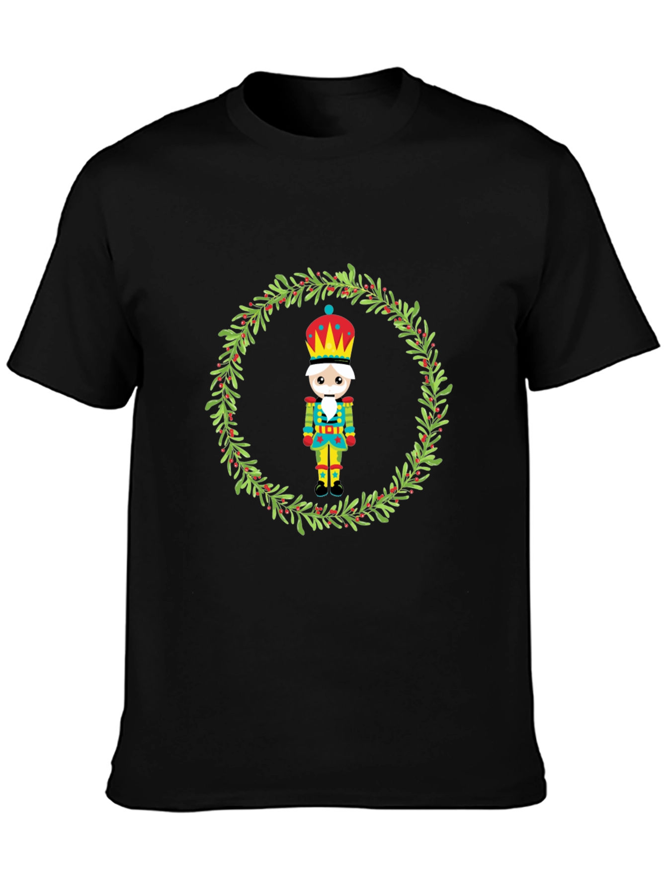 Festive Nutcracker Wreath Graphic Tee