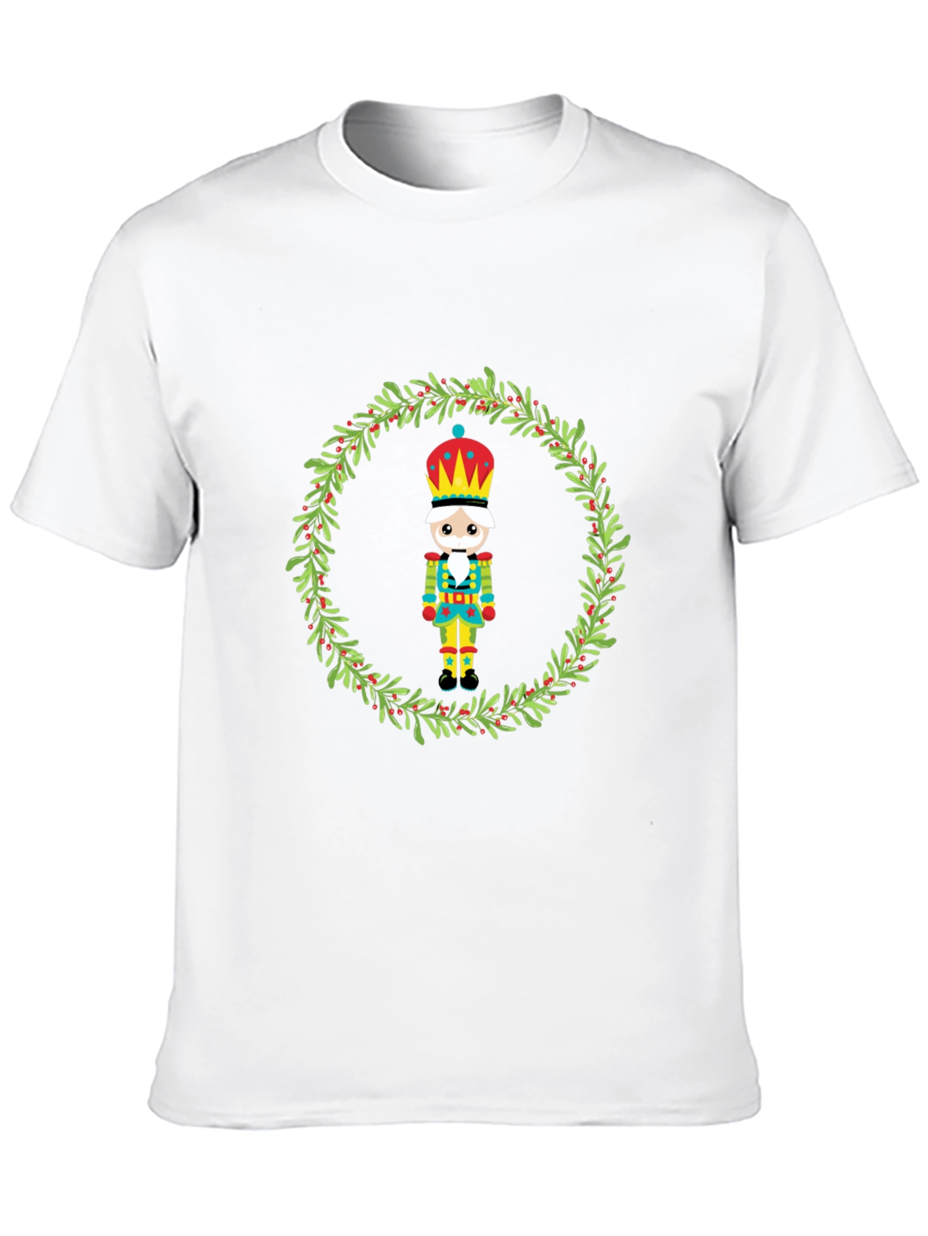 Festive Nutcracker Wreath Graphic Tee