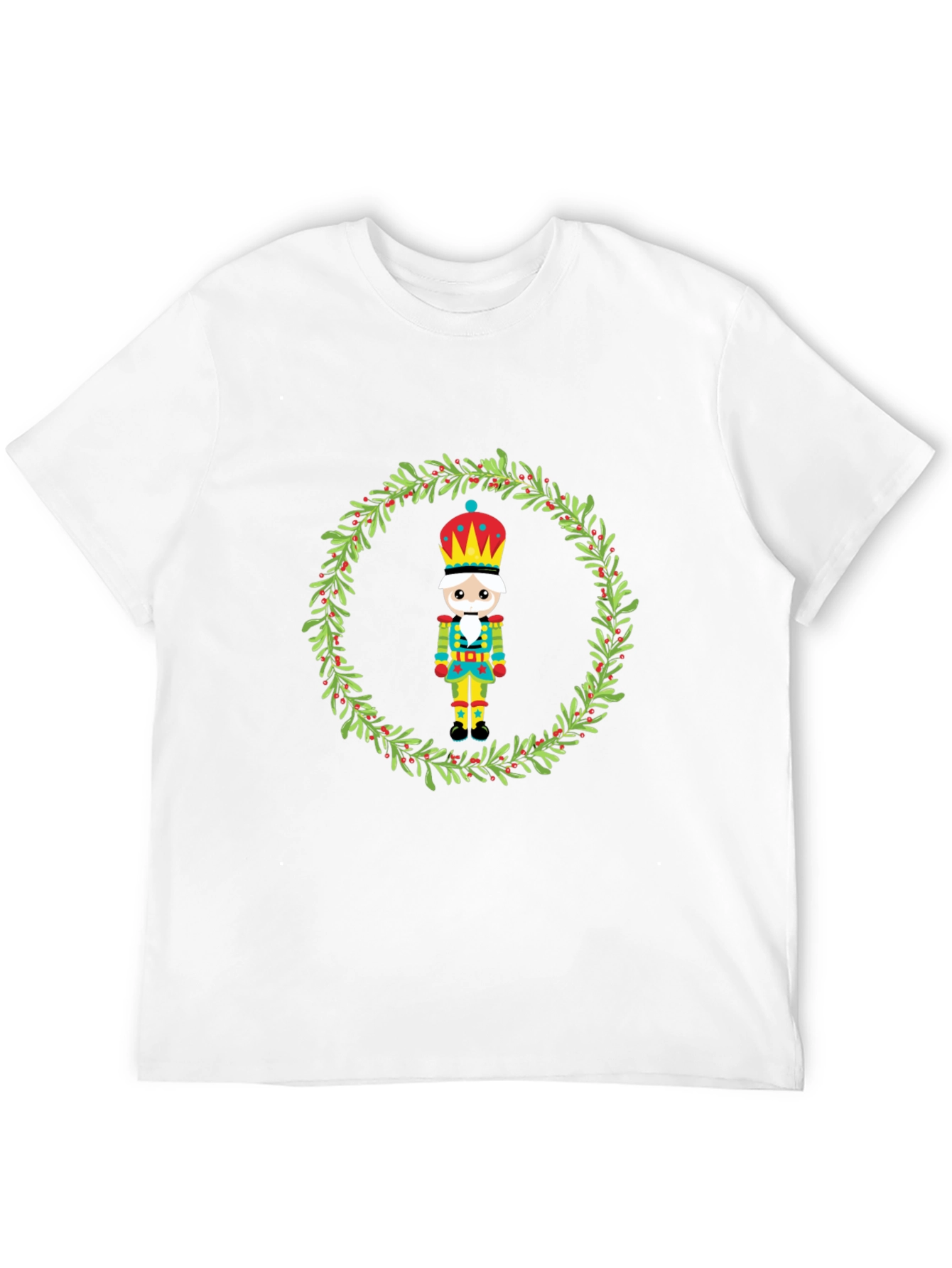 Festive Nutcracker Wreath Graphic Tee