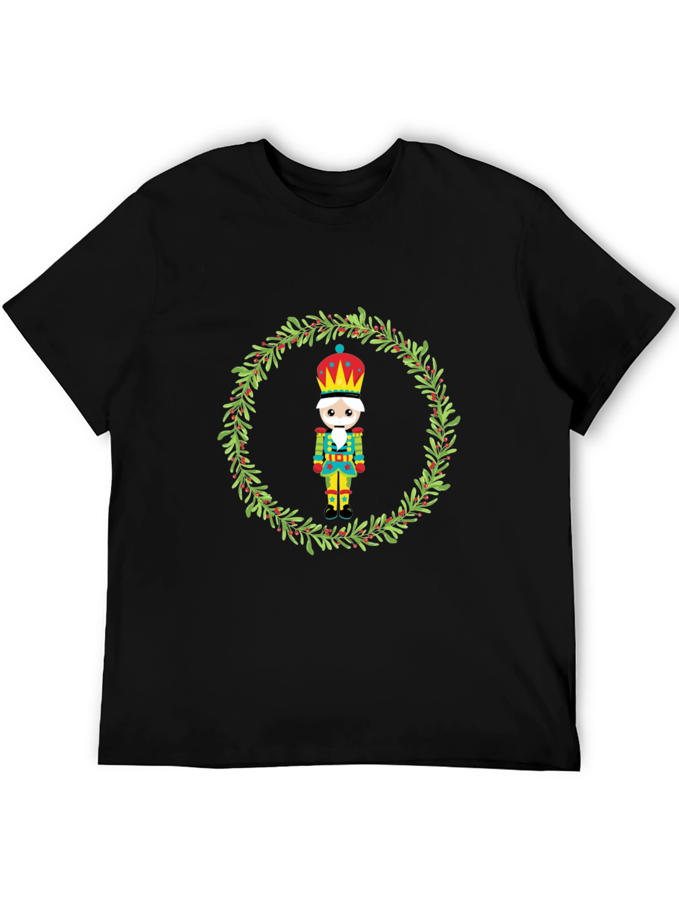 Festive Nutcracker Wreath Graphic Tee
