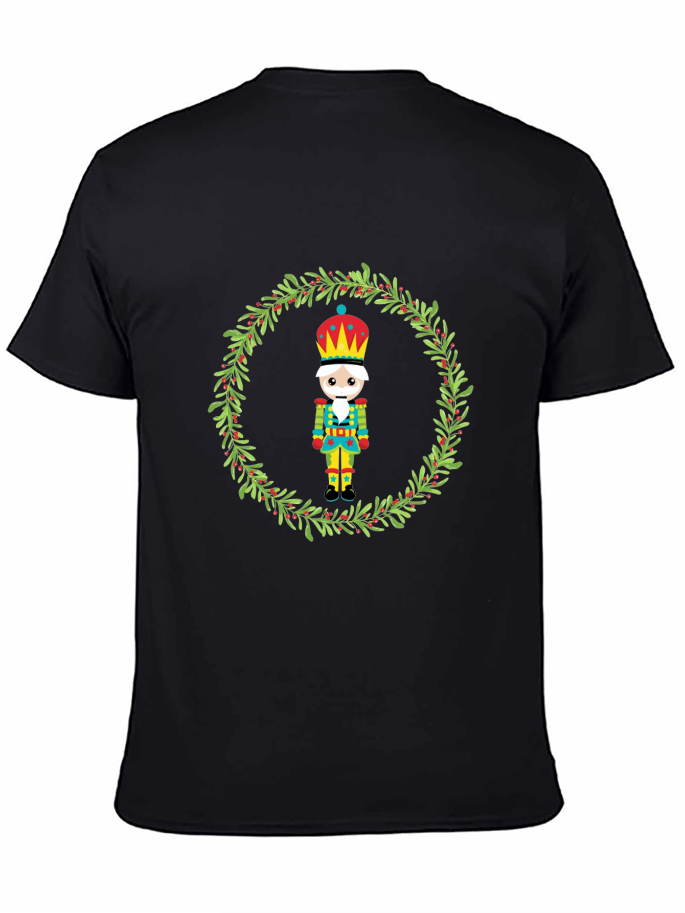 Festive Nutcracker Wreath Graphic Tee