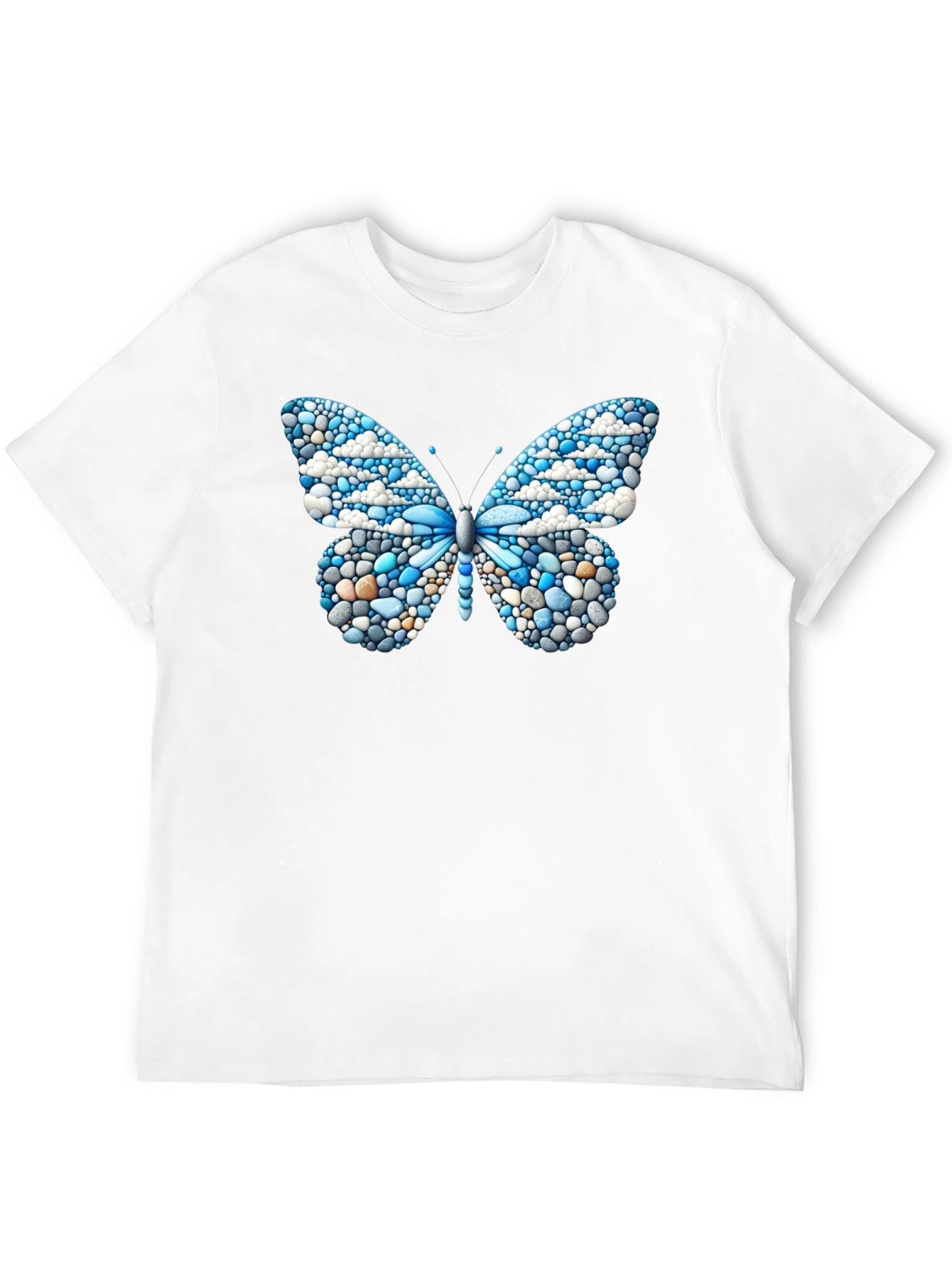 Butterfly Pebble Design T-Shirt