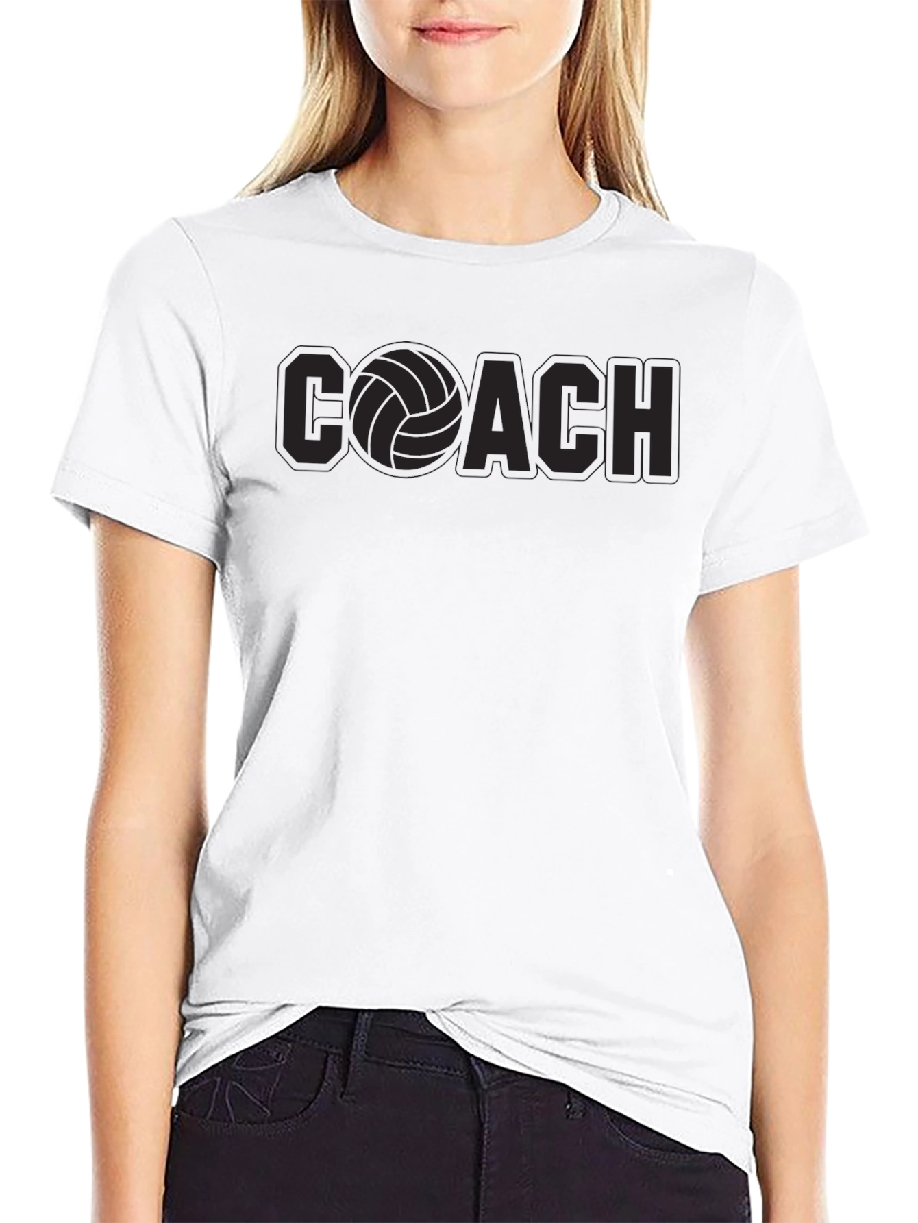 Volleyball Coach Graphic T-Shirt