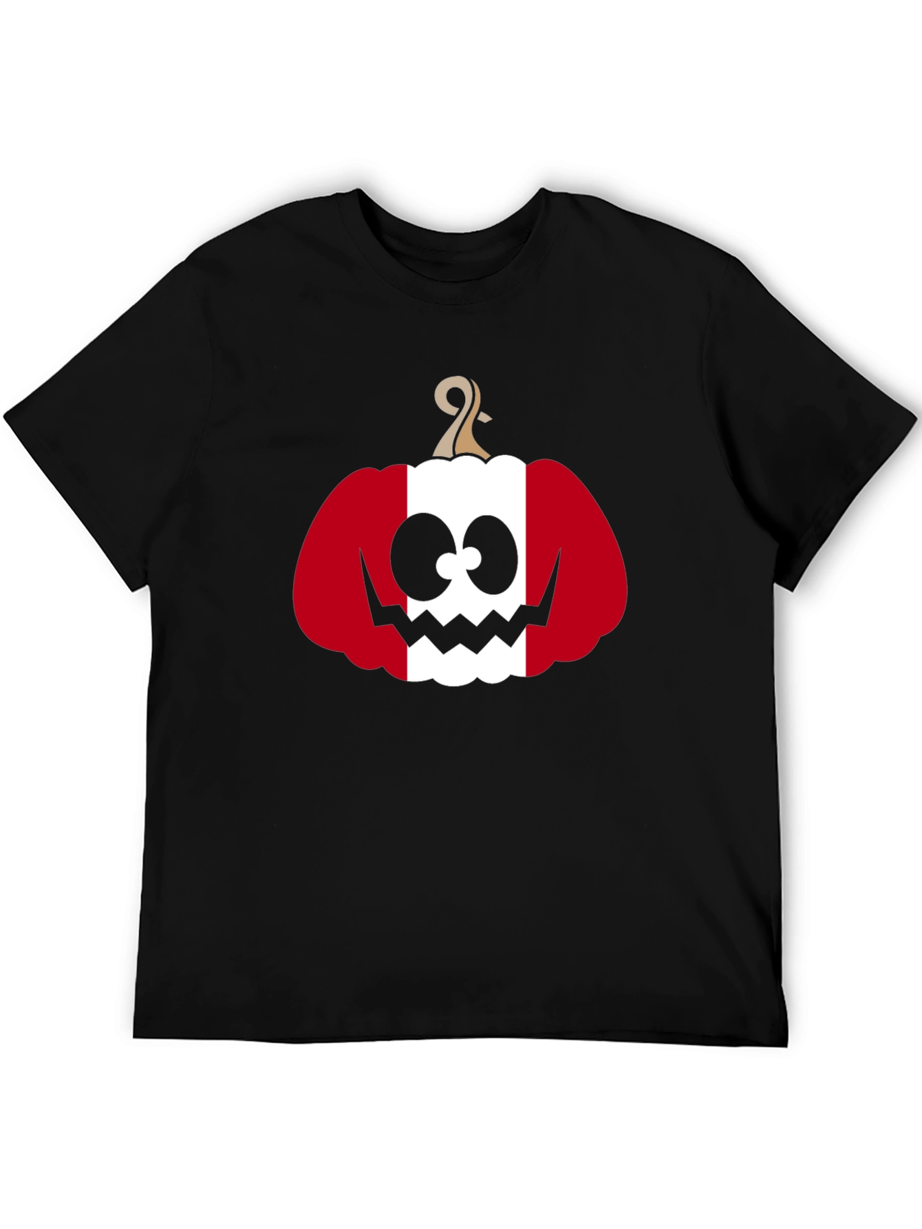 Halloween Peruvian Pumpkin Mens Black T-shirt