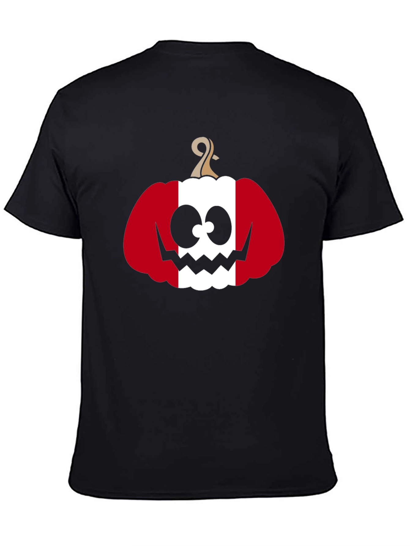 Halloween Peruvian Pumpkin Mens Black T-shirt