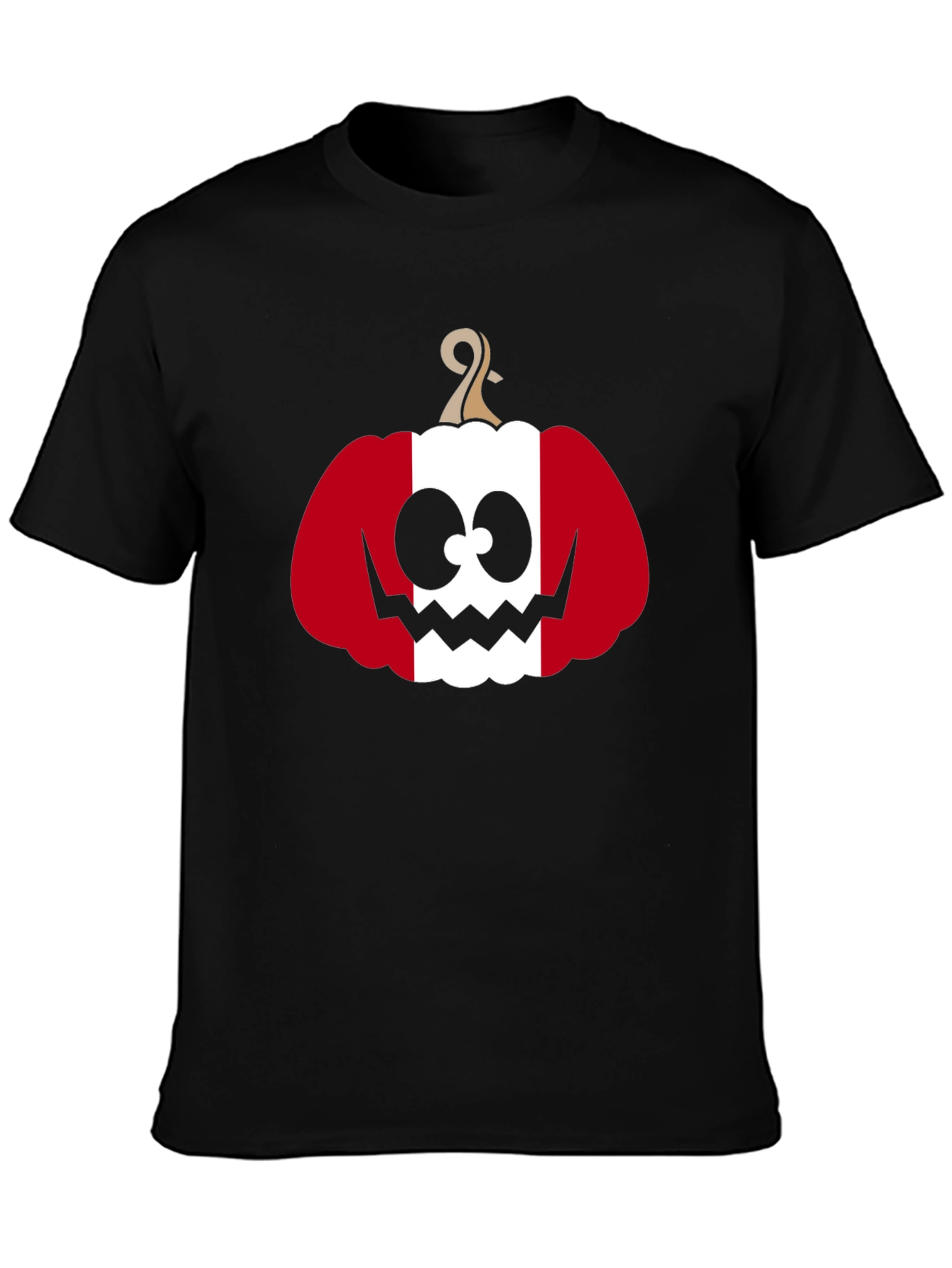 Halloween Peruvian Pumpkin Mens Black T-shirt