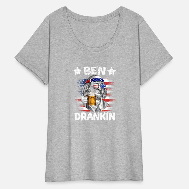 4Th Of July Ben Drankin Drinking Beer Benjamin