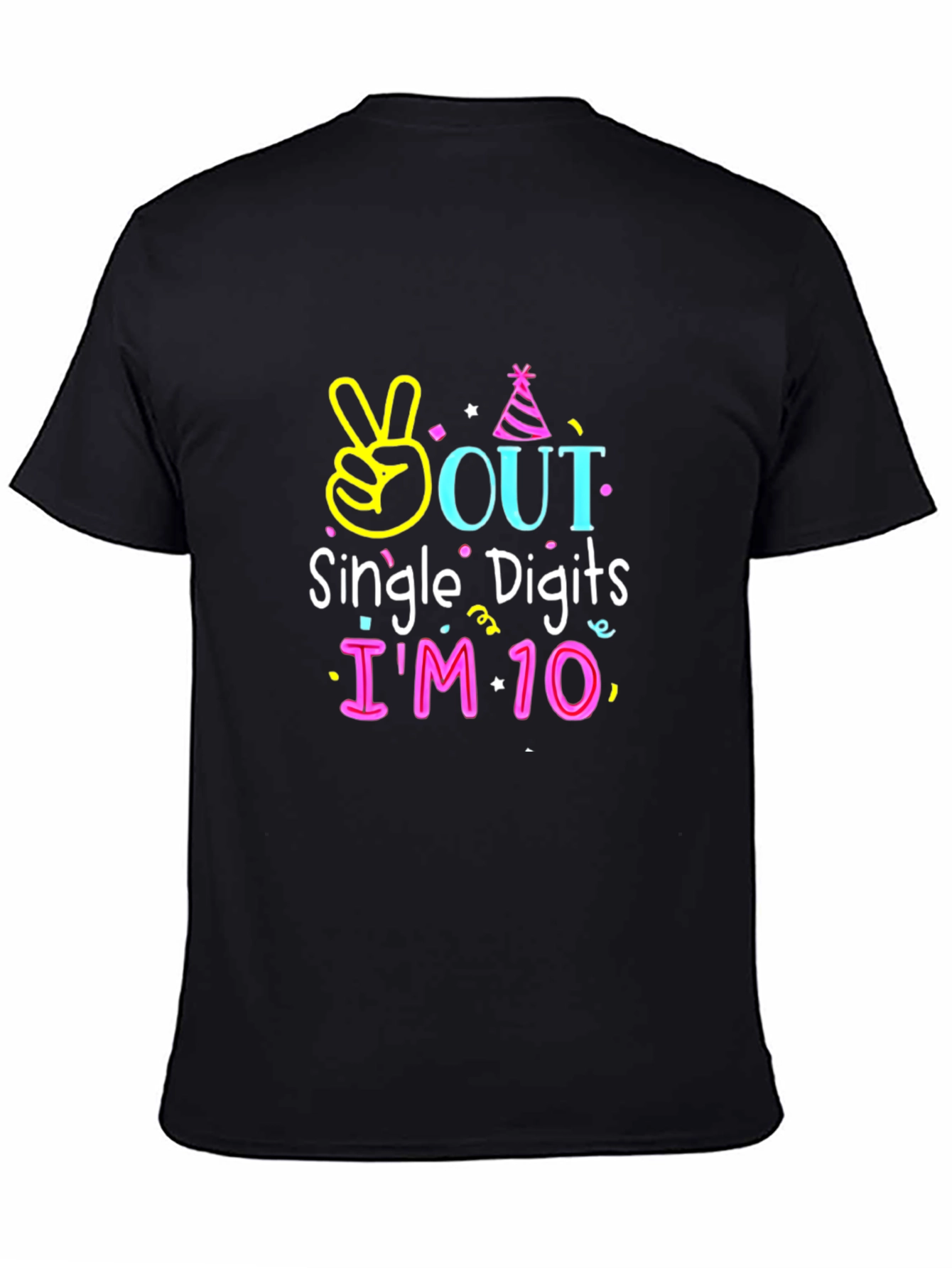 10th Birthday T-Shirt Single Digits Out