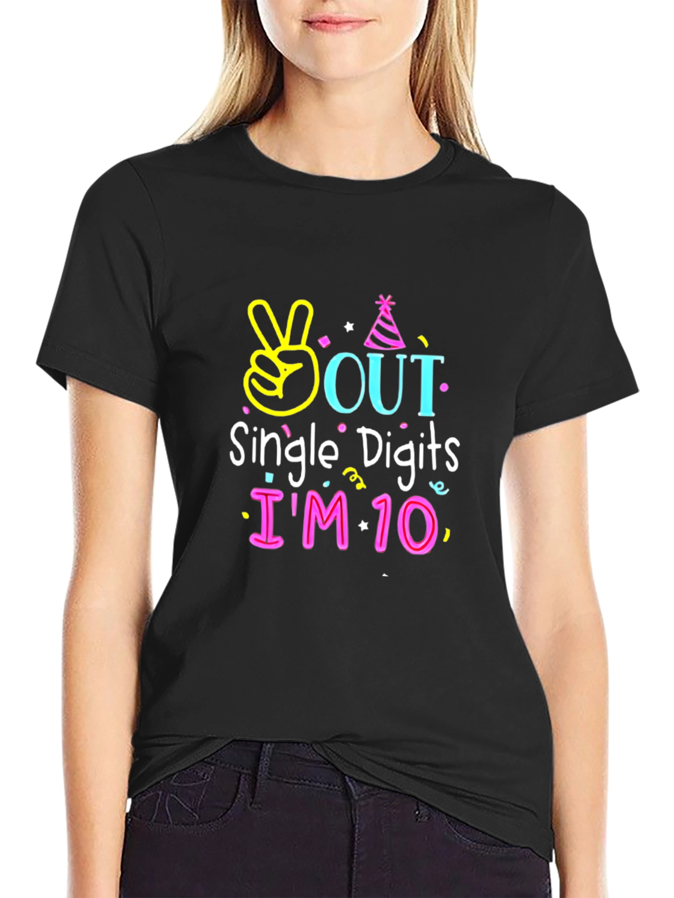 10th Birthday T-Shirt Single Digits Out