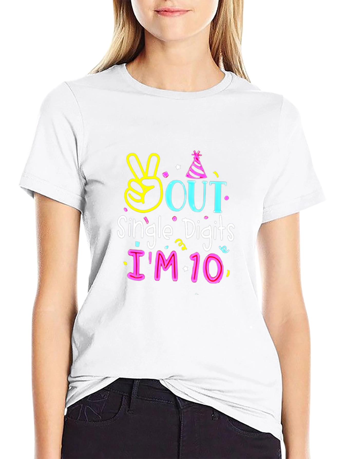 10th Birthday T-Shirt Single Digits Out