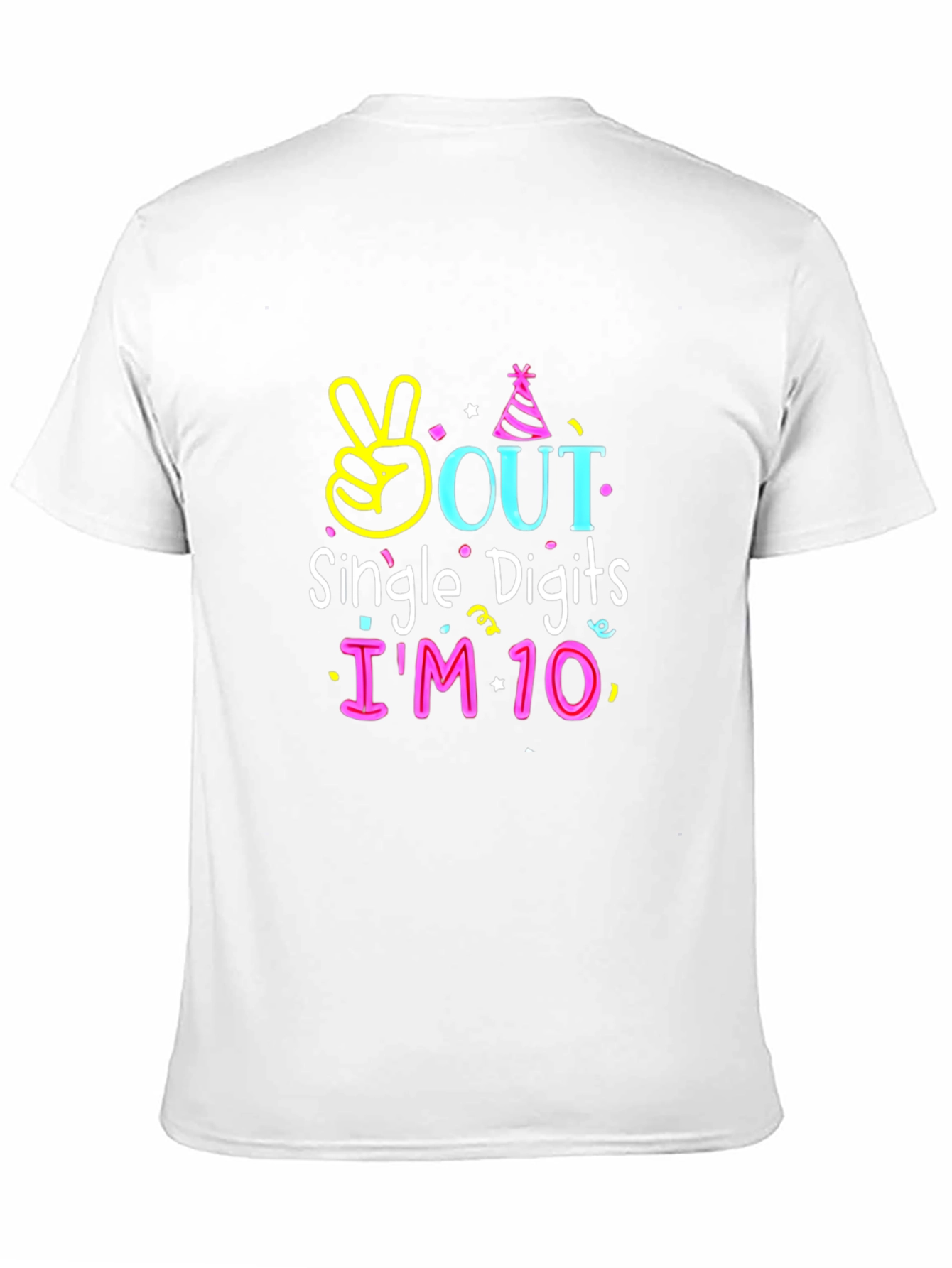 10th Birthday T-Shirt Single Digits Out