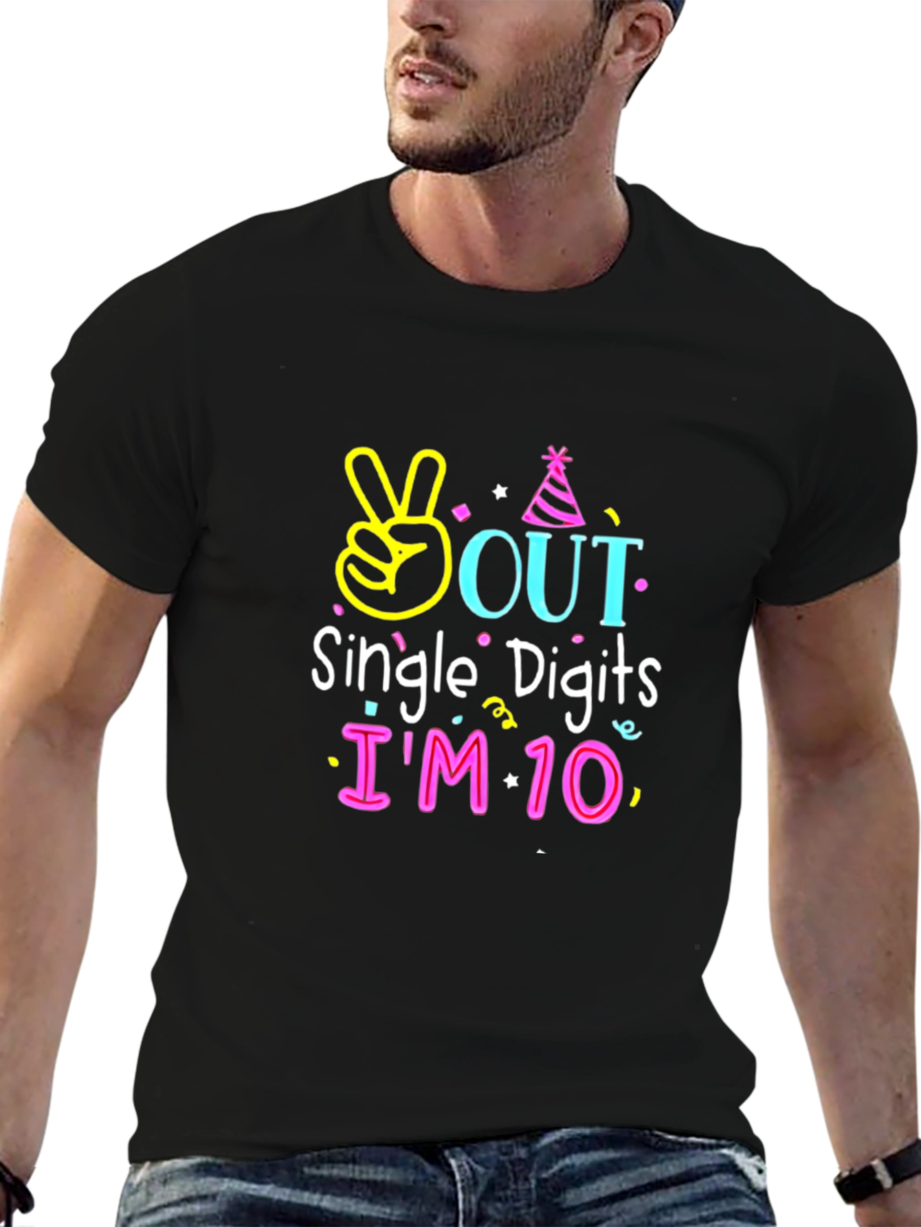 10th Birthday T-Shirt Single Digits Out