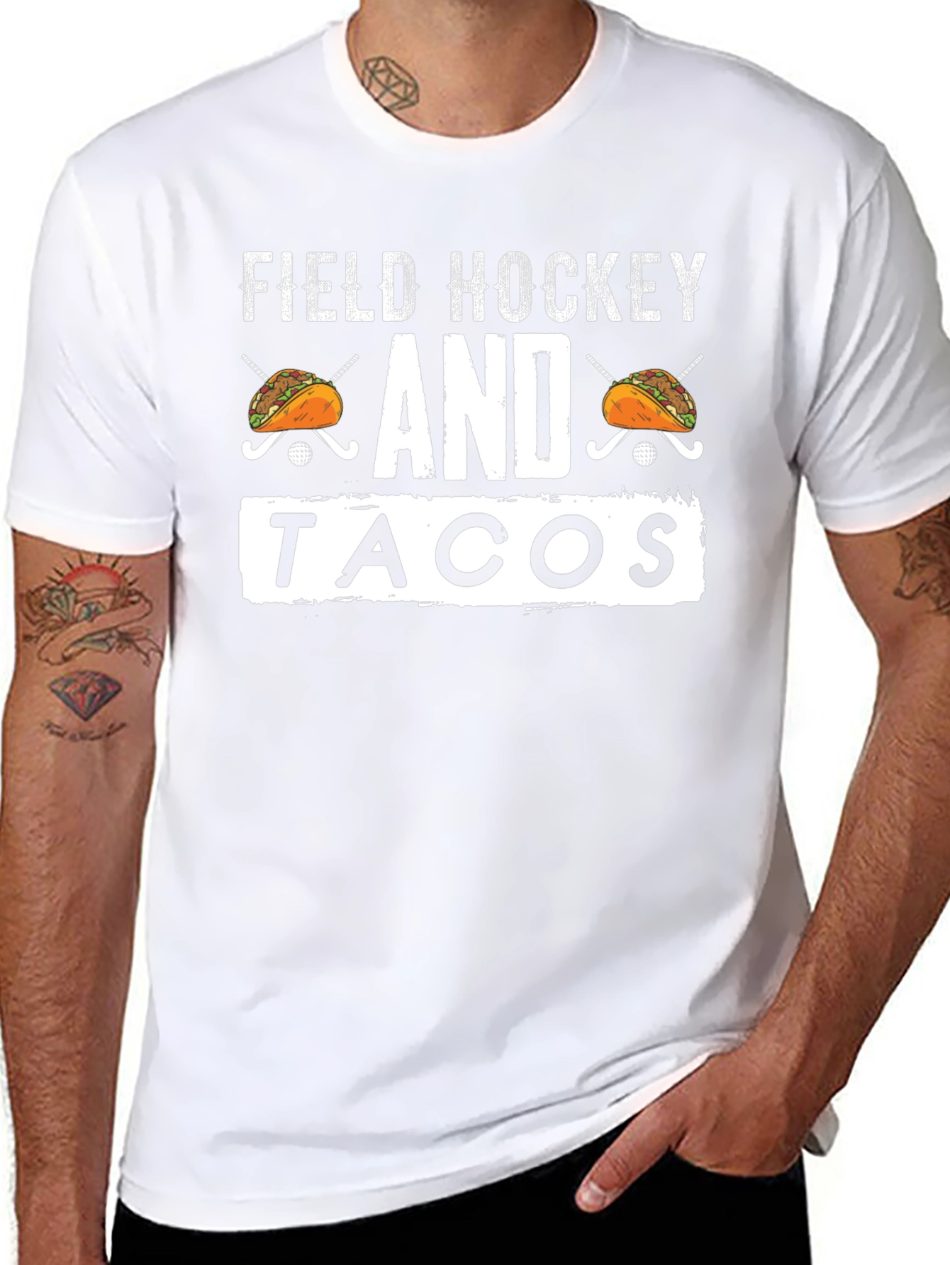 Field Hockey and Tacos Graphic T-Shirt