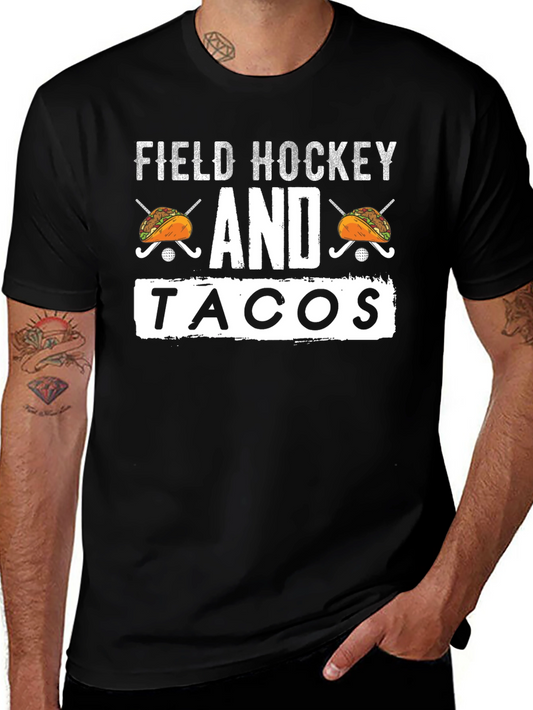 Field Hockey and Tacos Graphic T-Shirt