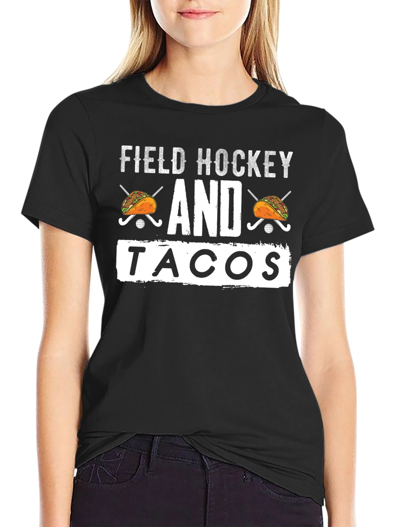 Field Hockey and Tacos Graphic T-Shirt