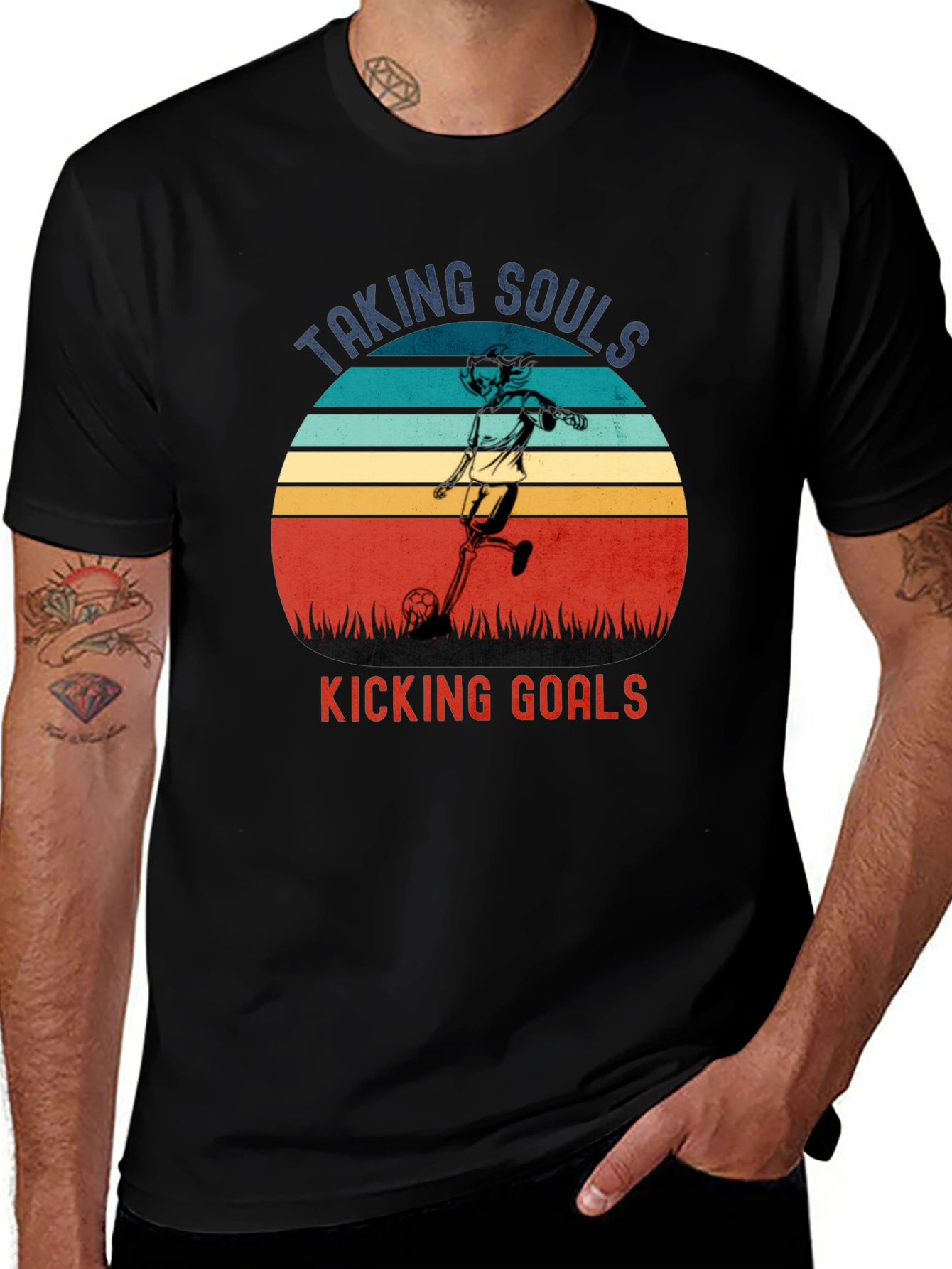 Taking Souls Kicking Goals Graphic Tee