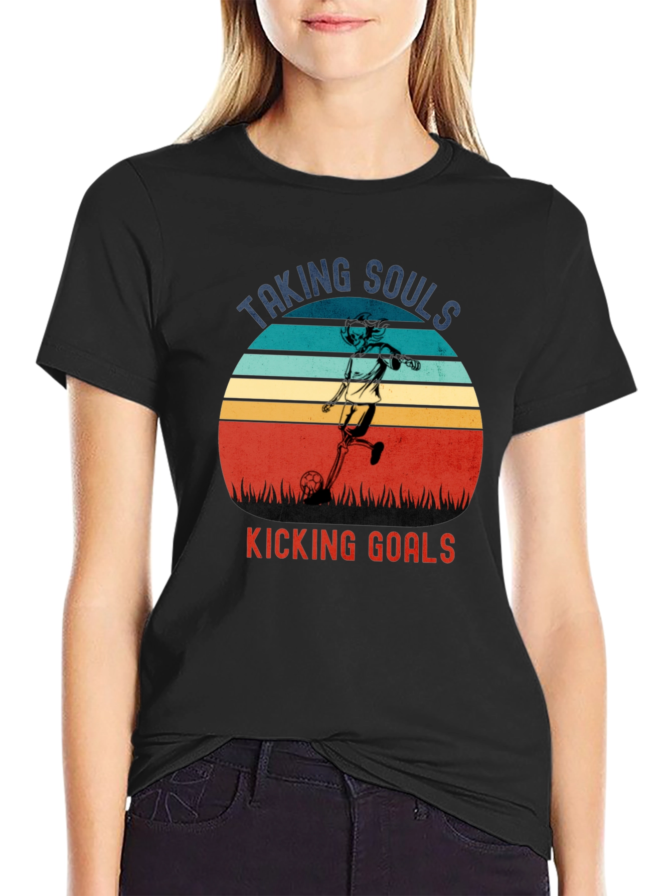 Taking Souls Kicking Goals Graphic Tee