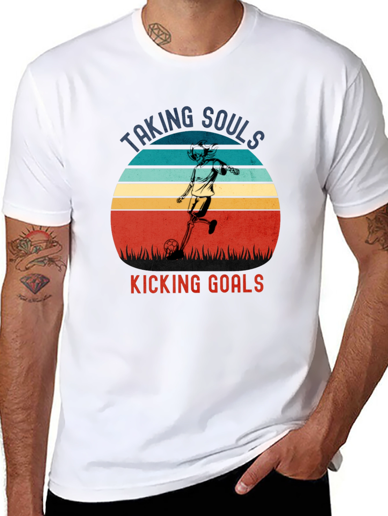 Taking Souls Kicking Goals Graphic Tee