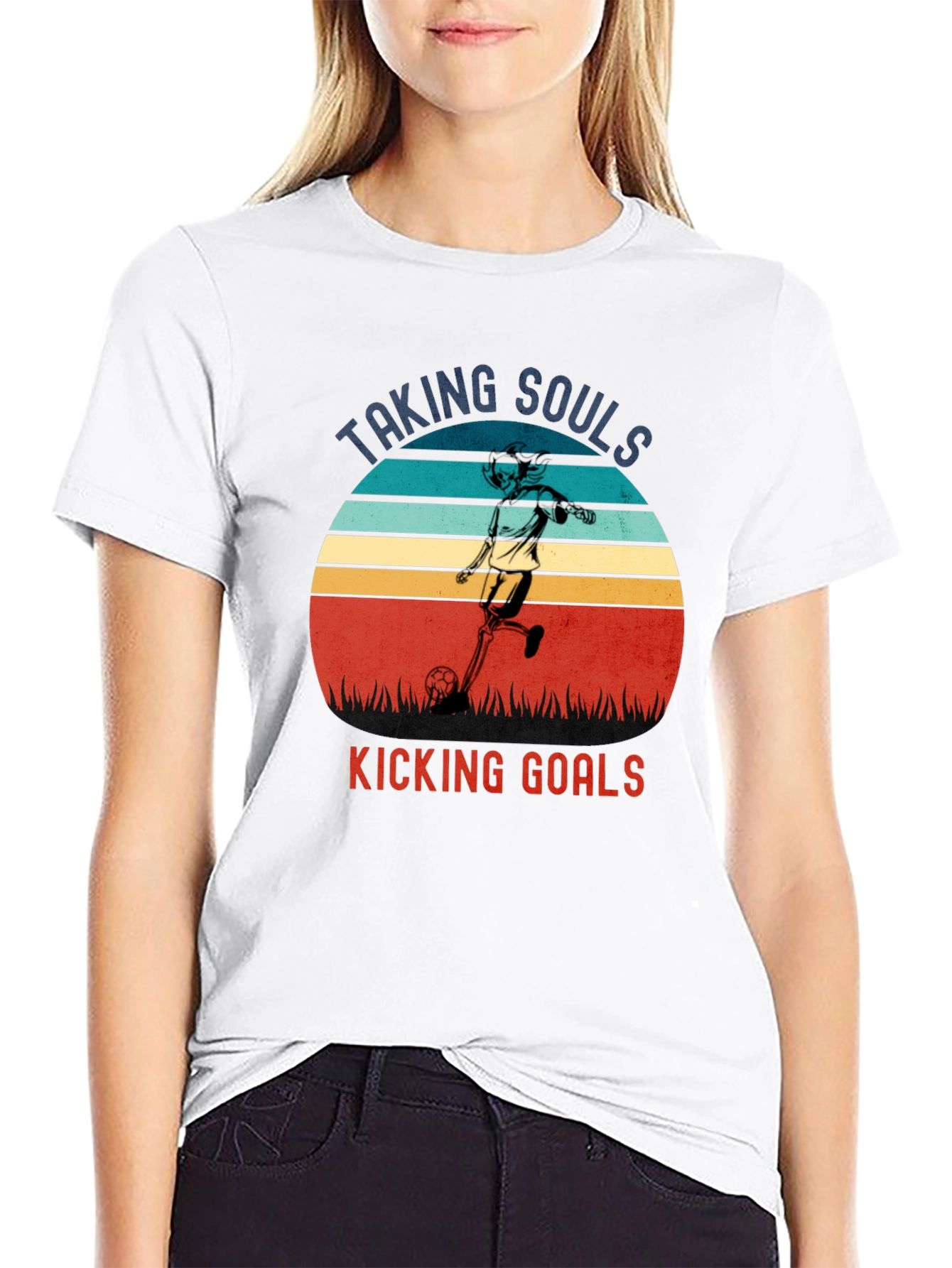 Taking Souls Kicking Goals Graphic Tee