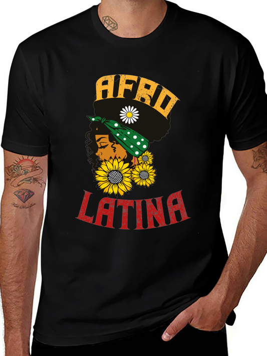 Afro Latina Graphic T-Shirt - Stylish Unisex Tee