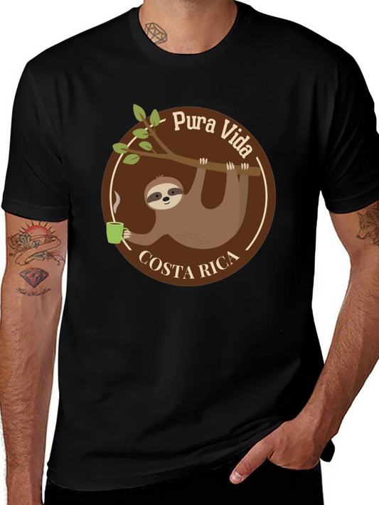 Costa Rica Sloth Coffee T-Shirt