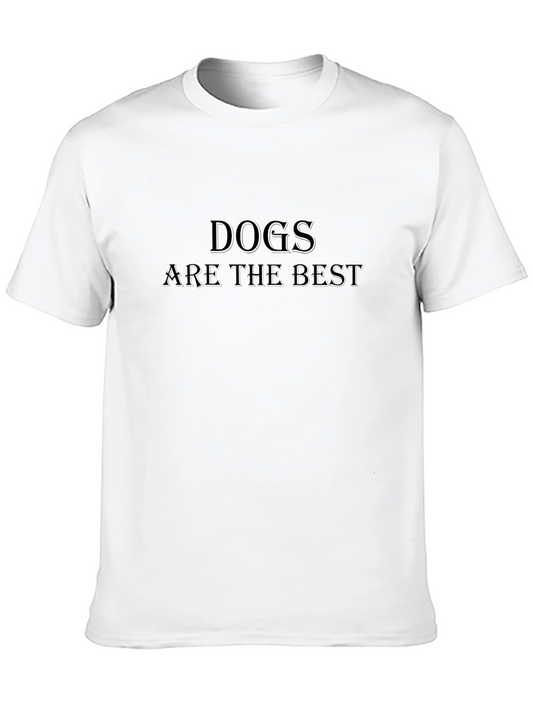 Dogs Are The Best Black T-Shirt
