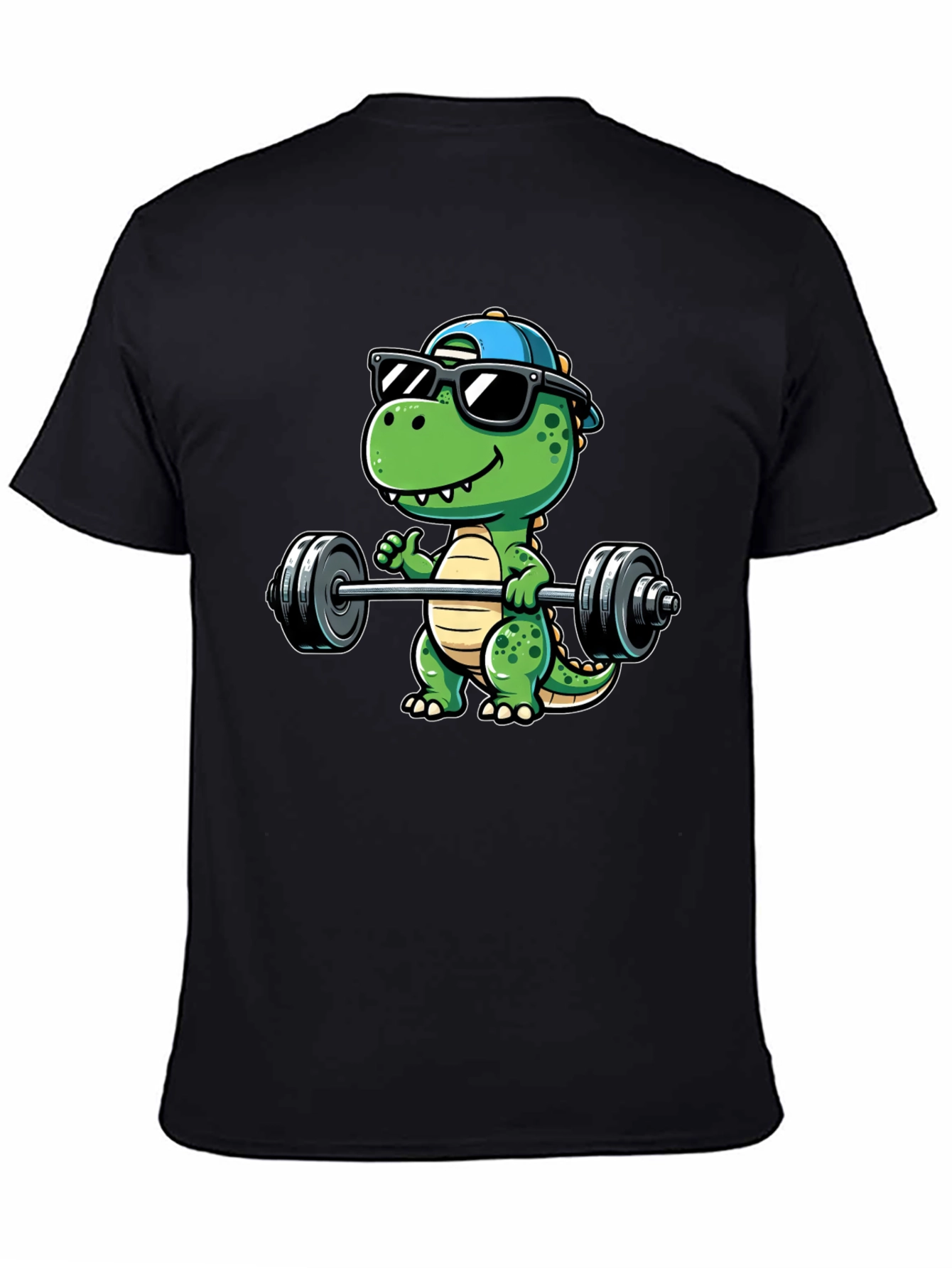 Dino Lifting T-Shirt - Gym Ready Dinosaur