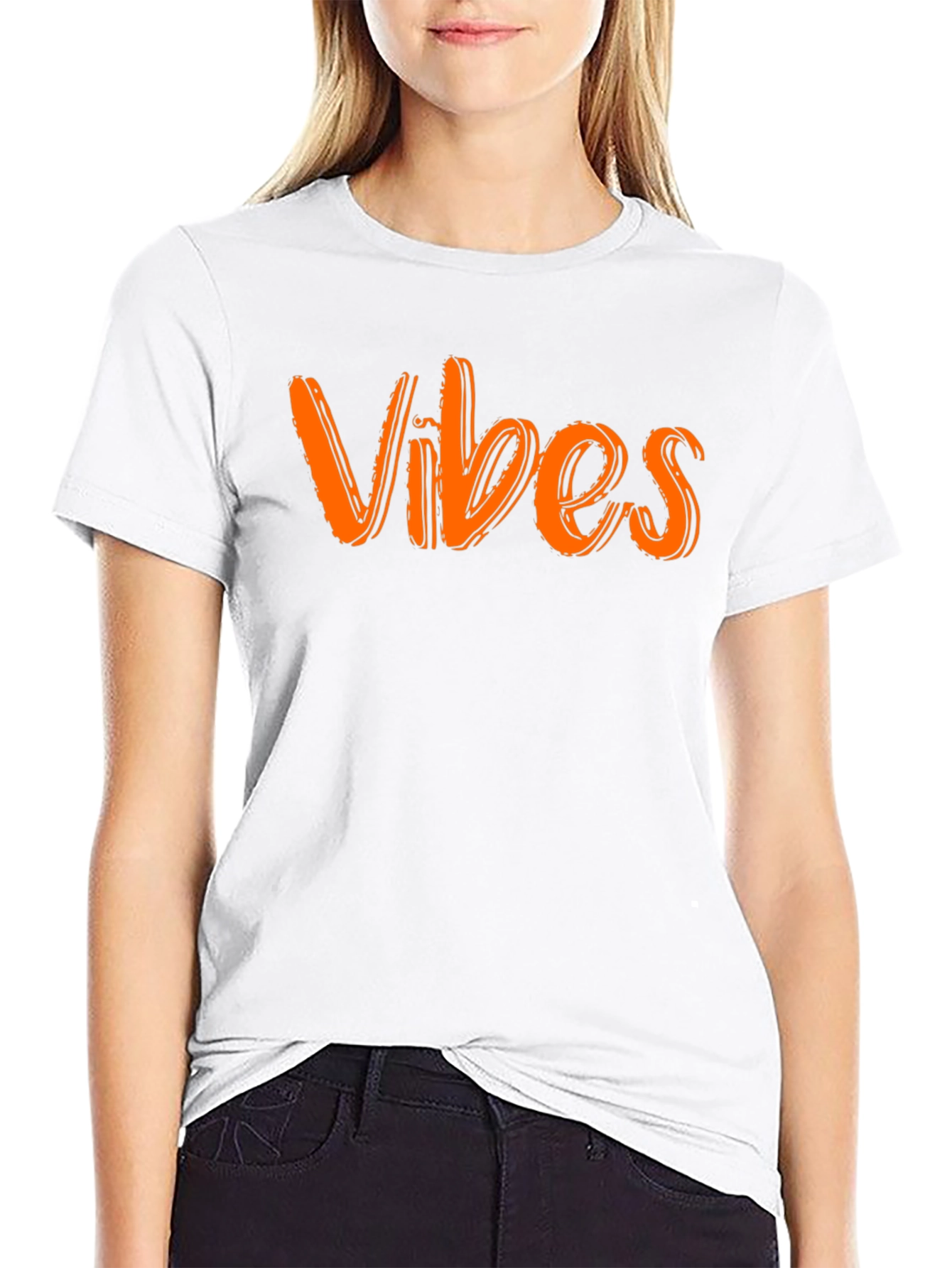 Vibes Graphic T-Shirt - Cool & Casual Black Tee