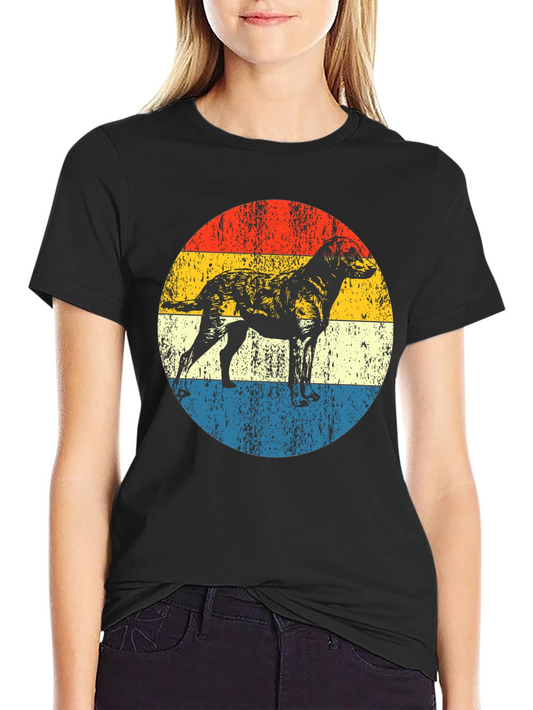 Vintage Dog Graphic Tee - Retro Style Comfort