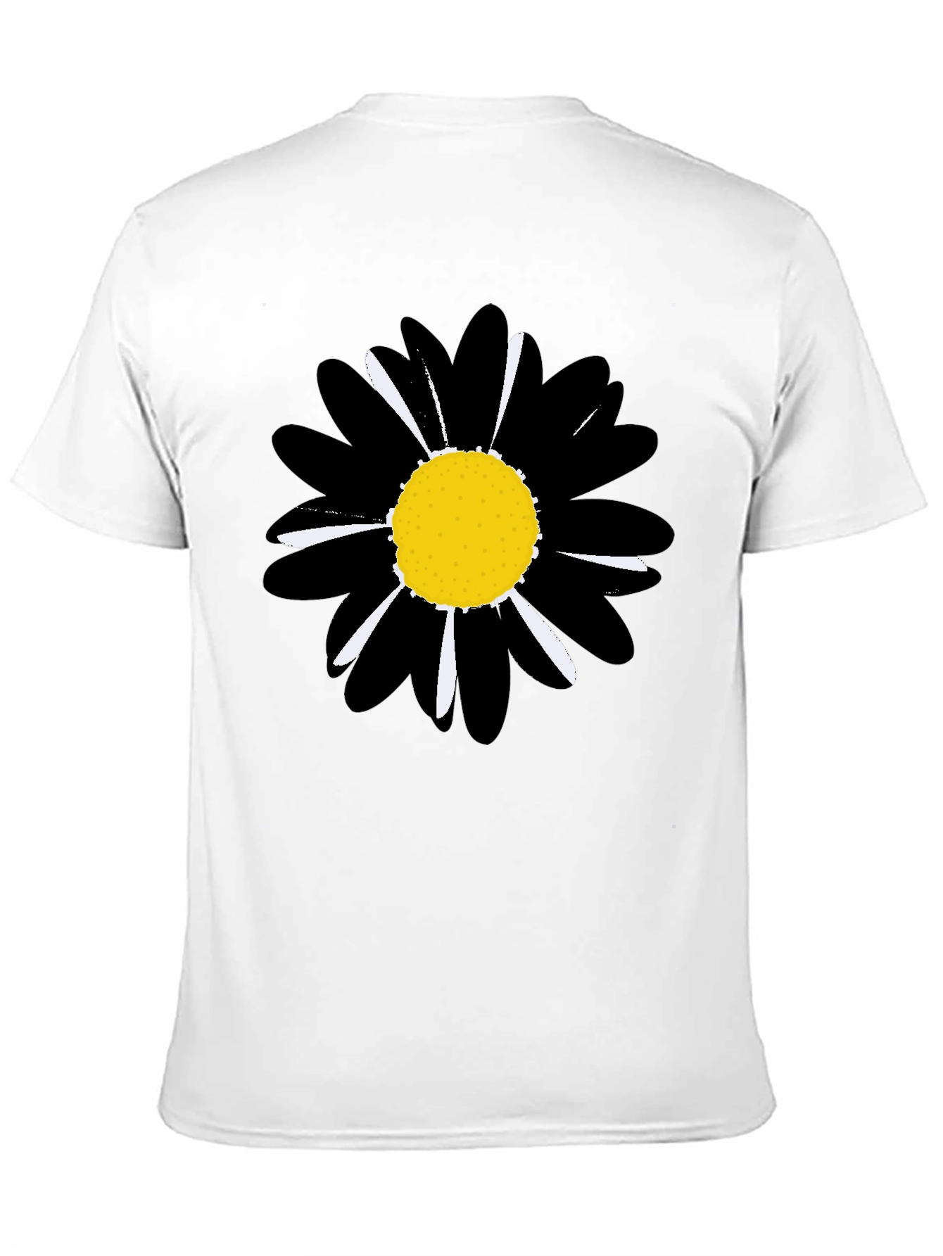 Black Daisy Graphic Tee - Stylish Unisex T-Shirt