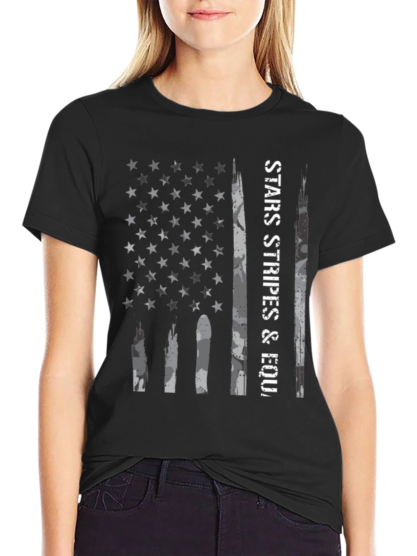 Stars & Stripes Graphic Tee - Mens Patriotic T-Shirt