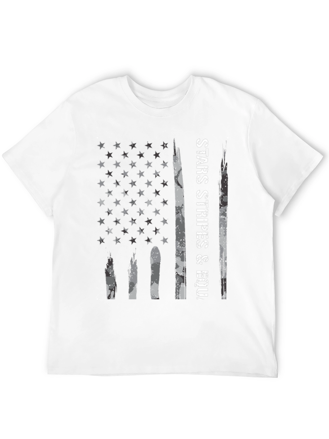 Stars & Stripes Graphic Tee - Mens Patriotic T-Shirt
