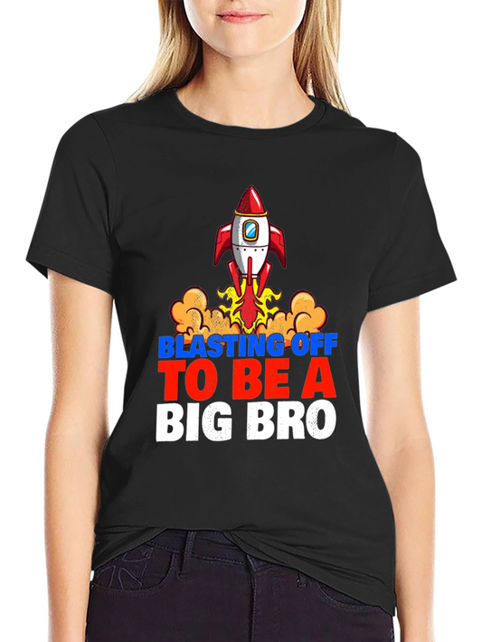 Big Bro Rocket T-Shirt: Blasting Off Design