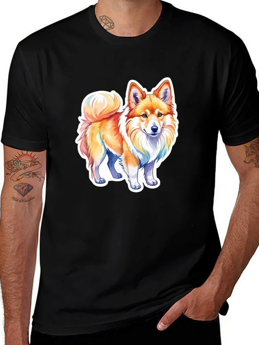 Cute Dog Graphic Tee - Black Unisex Shirt