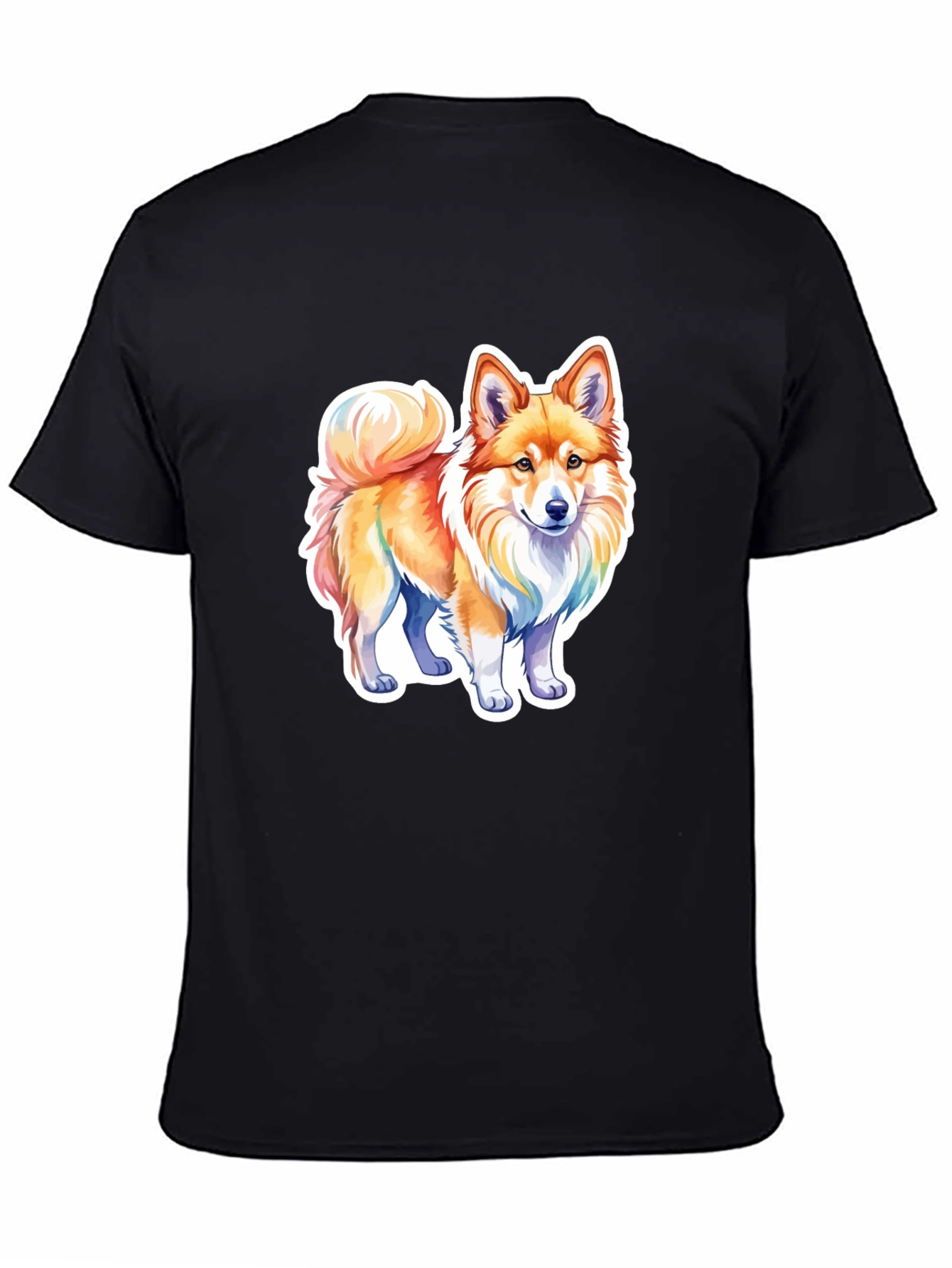 Cute Dog Graphic Tee - Black Unisex Shirt