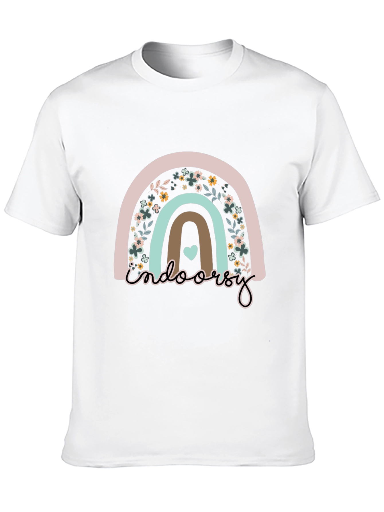 Floral Rainbow Indoorsy Graphic Tee