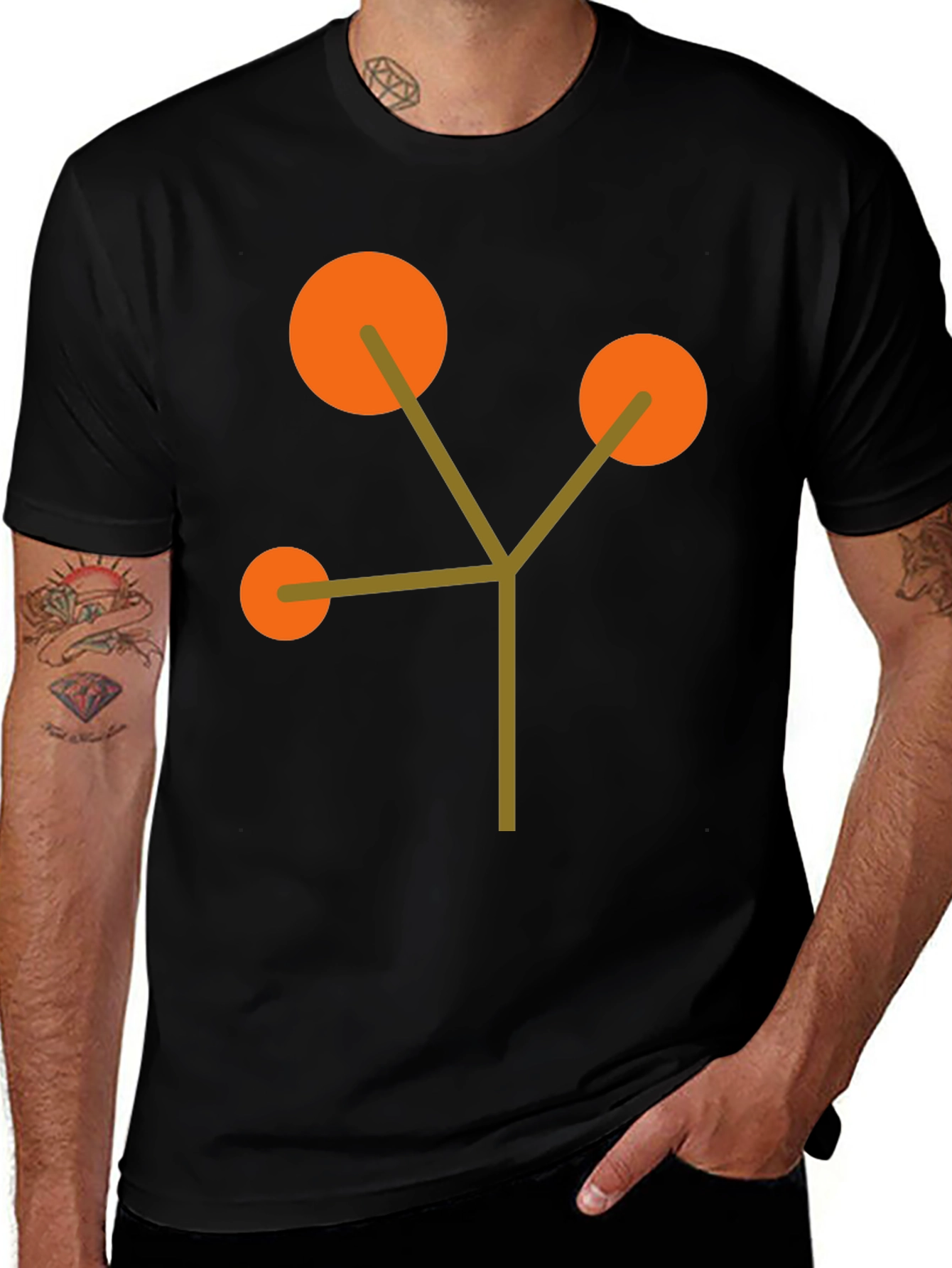 Abstract Geometric Design T-Shirt