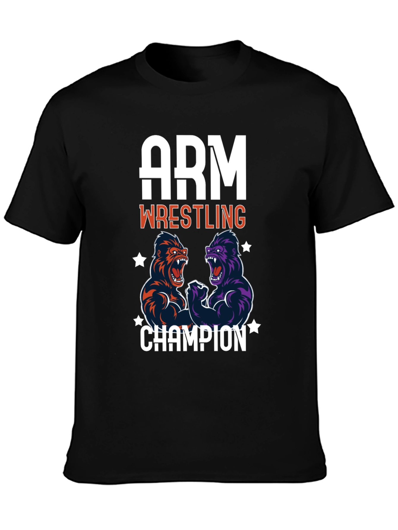 Arm Wrestling Champion Gorilla Graphic T-Shirt