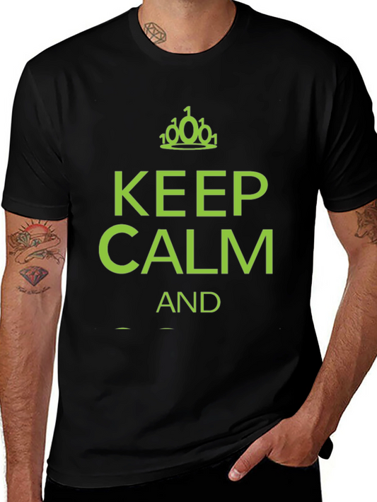 Keep Calm Code On Black T-Shirt
