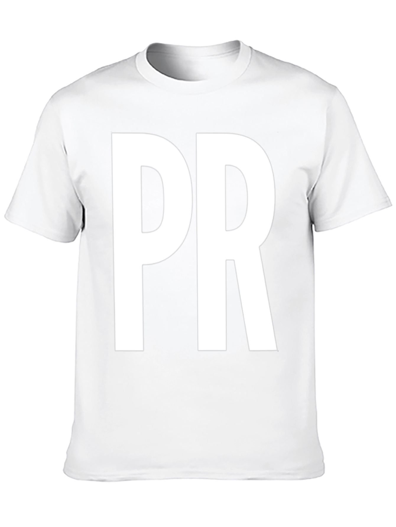 PR Bold Lettering Black T-Shirt