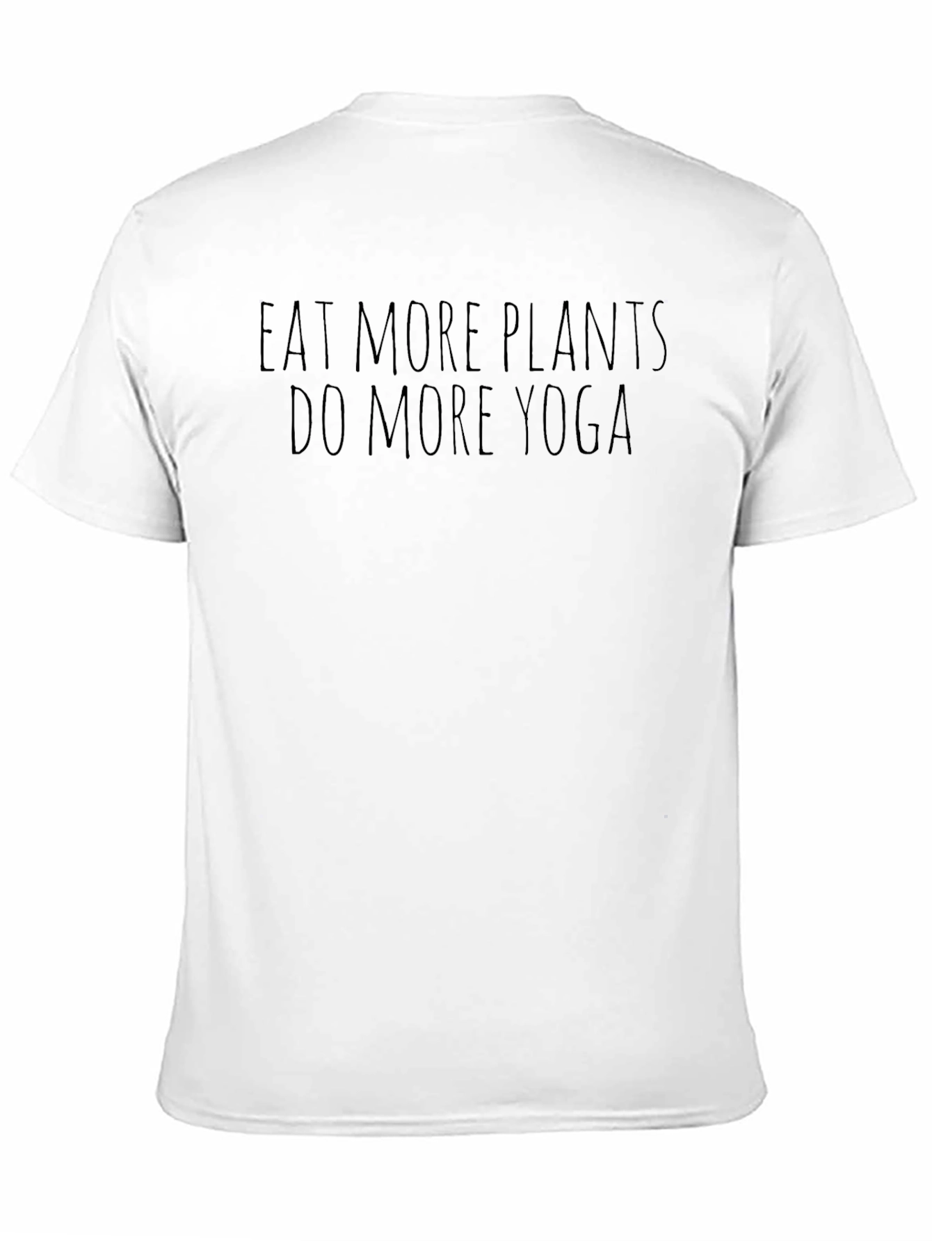 Eat More Plants Yoga Black T-Shirt