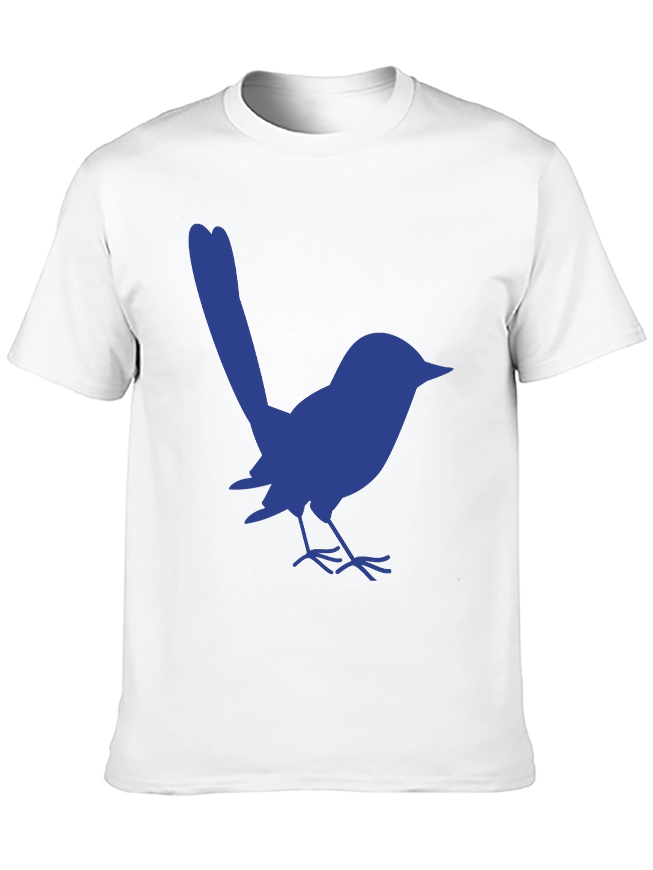 Blue Bird Graphic Tee - Casual Black T-Shirt