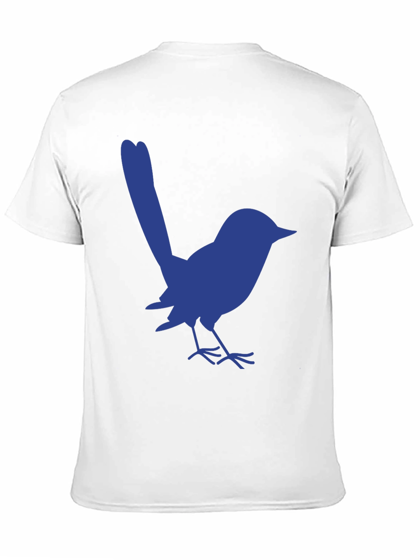 Blue Bird Graphic Tee - Casual Black T-Shirt
