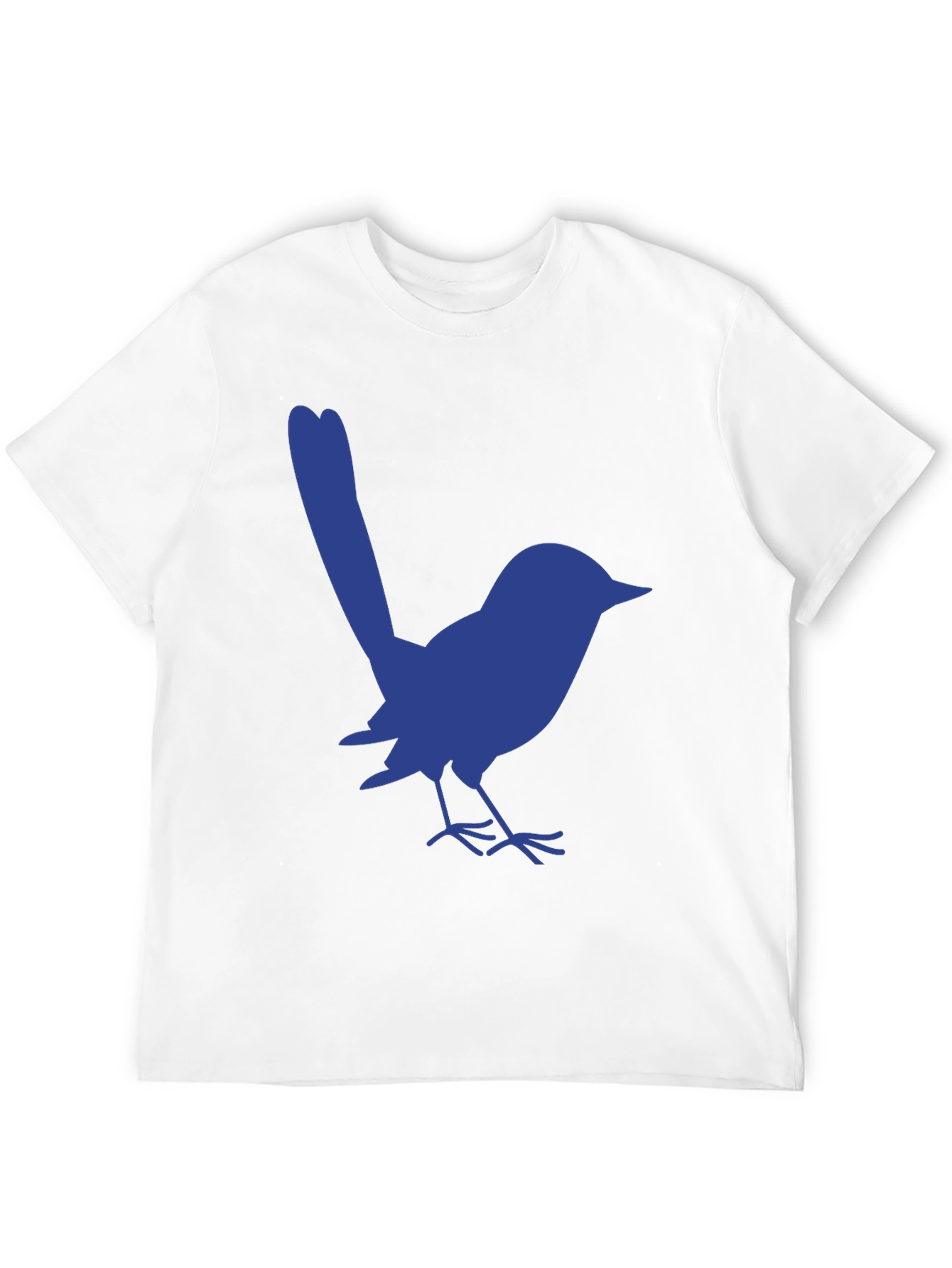 Blue Bird Graphic Tee - Casual Black T-Shirt