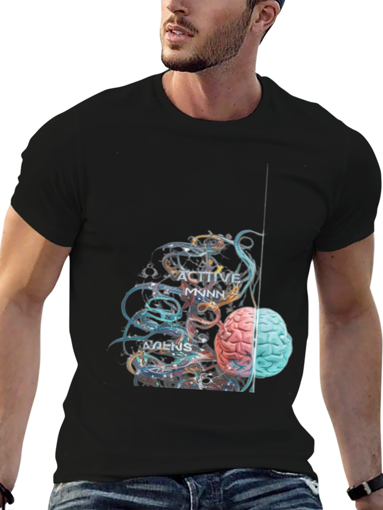 Active Minds Brain Graphic T-Shirt