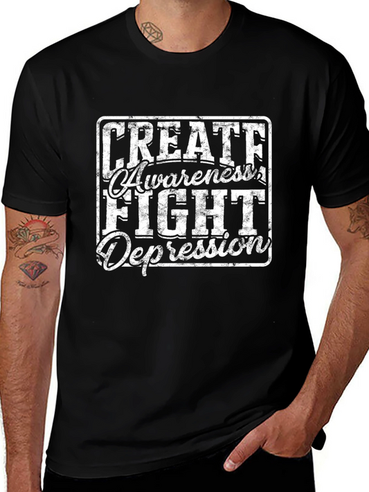 Create Awareness Fight Depression T-Shirt