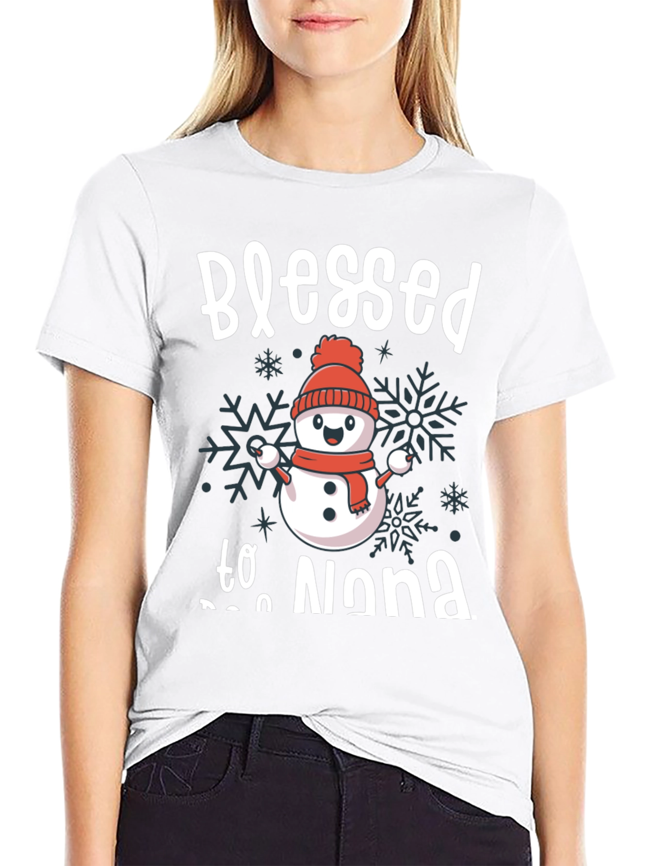 Blessed to be Nona Snowman T-Shirt