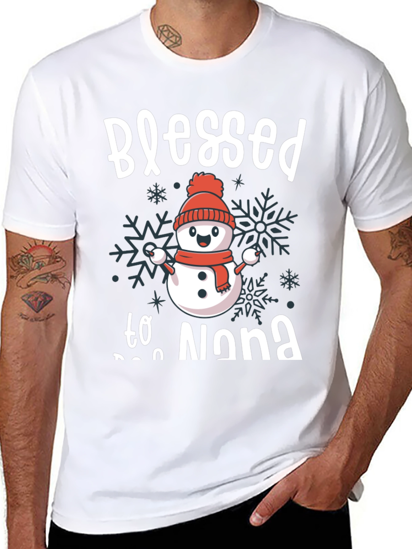 Blessed to be Nona Snowman T-Shirt