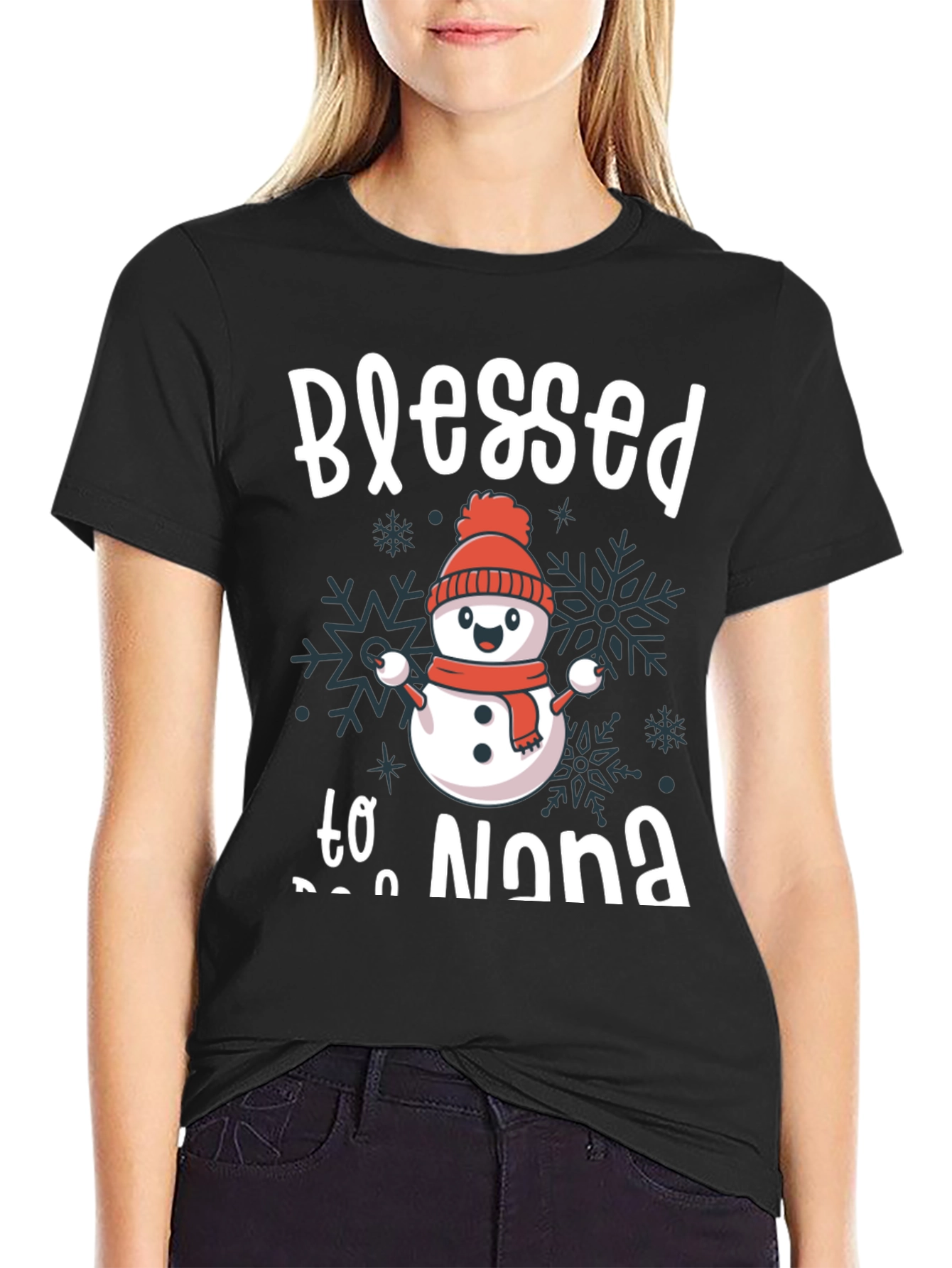 Blessed to be Nona Snowman T-Shirt
